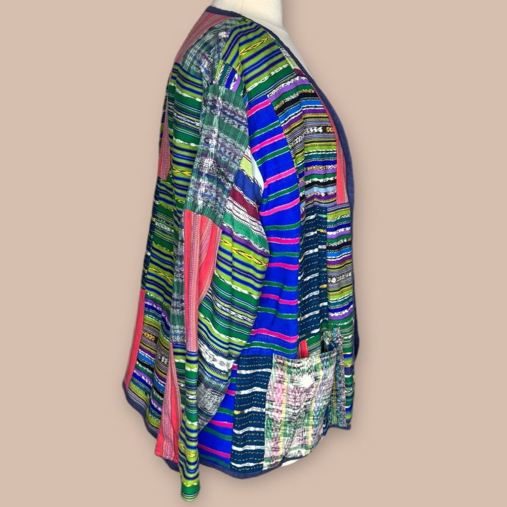 James Halbert Open Jacket Handwoven Multicolor Bo… - image 4